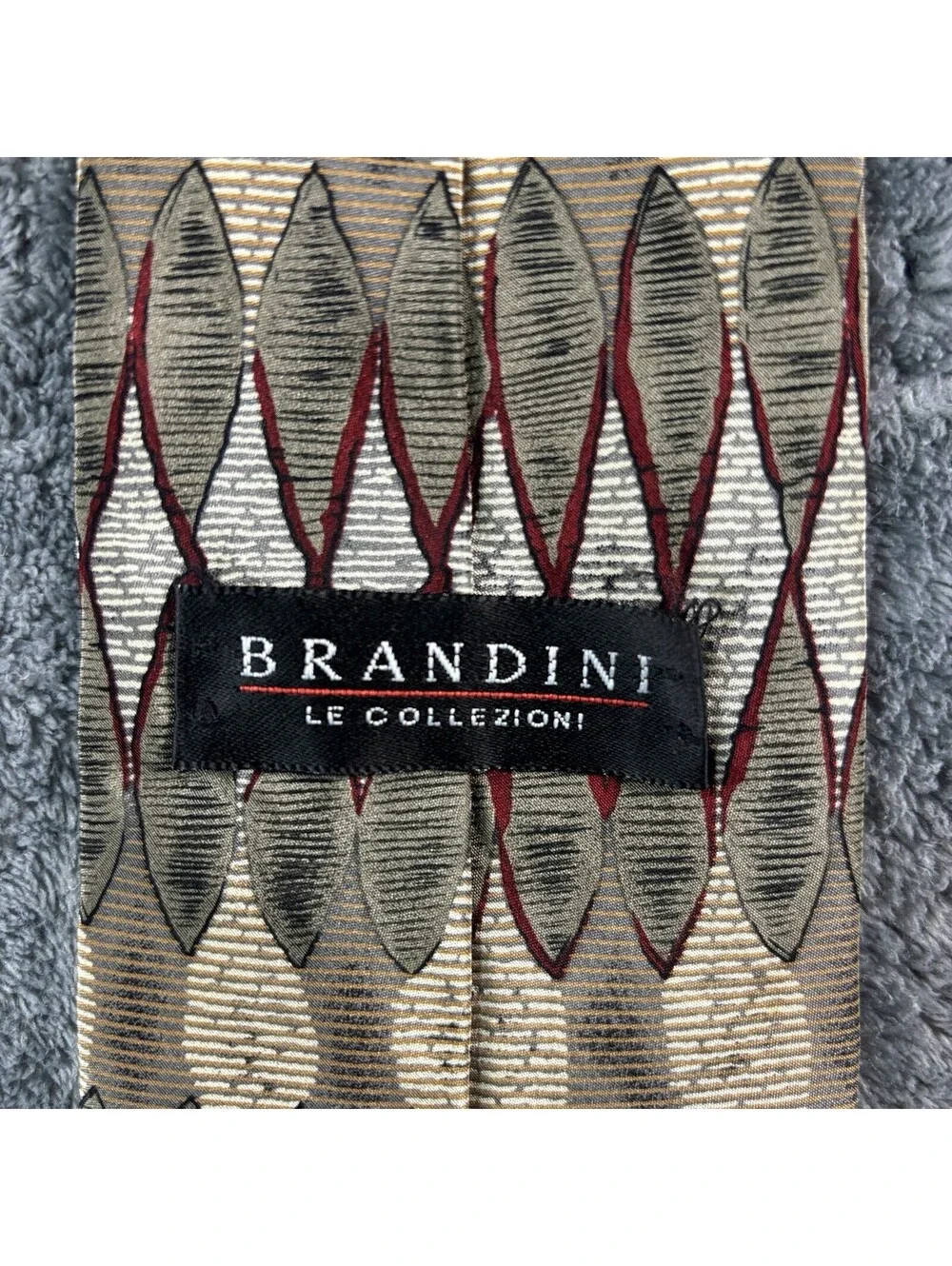 Brandini Le Collezioni Geometric Pattern Tie All silk